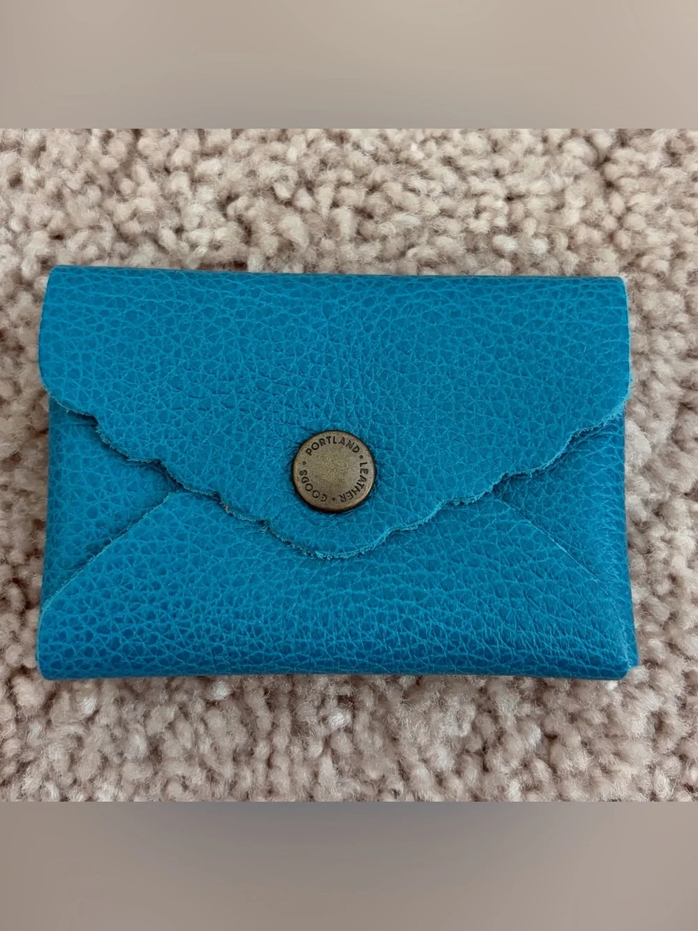 Portland Leather Goods Mini daisy wallet in Baja